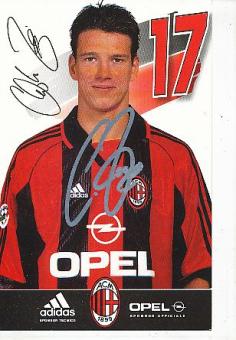 Christian Ziege  AC Mailand  Fußball Autogrammkarte  original signiert 