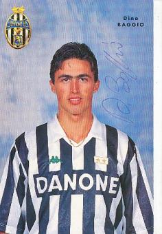Dino Baggio  Juventus Turin  Fußball Autogrammkarte  original signiert 