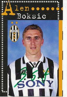 Alen Boksic  Juventus Turin  Fußball Autogrammkarte  original signiert 