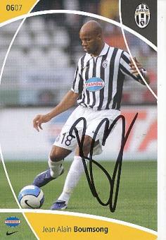Jean Alain Boumsong  Juventus Turin  Fußball Autogrammkarte  original signiert 