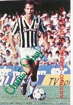 Antonio Cabrini  Juventus Turin  Fußball Autogrammkarte  original signiert 
