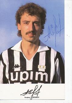 Serghey Aleinikov   Juventus Turin  Fußball Autogrammkarte  original signiert 