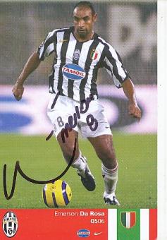 Emerson  Juventus Turin  Fußball Autogrammkarte  original signiert 