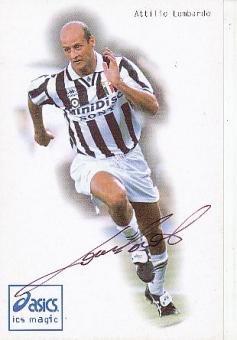 Attilio Lombardo   Juventus Turin  Fußball Autogrammkarte  original signiert 
