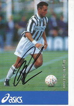 Angelo Di Livio  Juventus Turin  Fußball Autogrammkarte  original signiert 