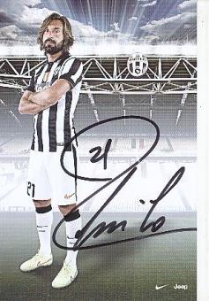 Andrea Pirlo  Juventus Turin  Fußball Autogrammkarte  original signiert 