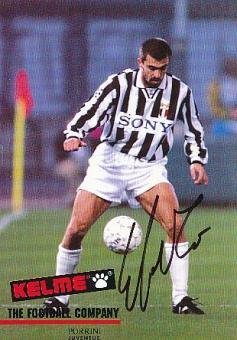 Sergio Porrini  Juventus Turin  Fußball Autogrammkarte  original signiert 