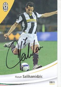 Hasan Salihamidzic  Juventus Turin  Fußball Autogrammkarte  original signiert 