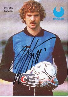 Stefano Tacconi  Juventus Turin  Uhlsport  Fußball Autogrammkarte  original signiert 