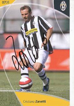 Cristiano Zanetti  Juventus Turin  Fußball Autogrammkarte  original signiert 