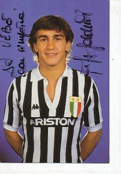 Giuseppe Galderisi  Juventus Turin  Fußball Autogrammkarte  original signiert 