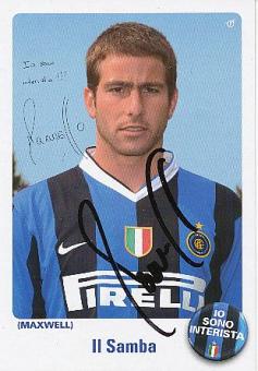 Maxwell  Inter Mailand   Fußball Autogrammkarte original signiert 