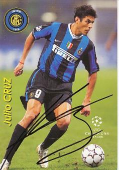 Julio Cruz   Inter Mailand   Fußball Autogrammkarte original signiert 