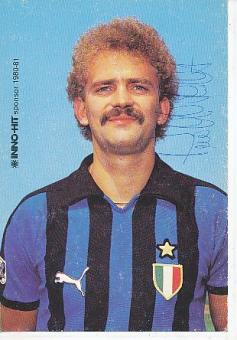 Herbert Prohaska   Inter Mailand   Fußball Autogrammkarte original signiert 