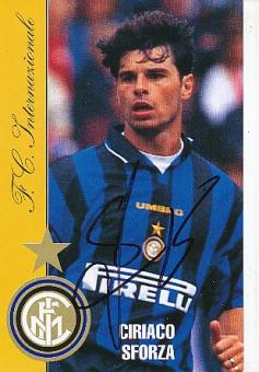 Ciriaco Sforza   Inter Mailand   Fußball Autogrammkarte original signiert 