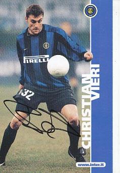 Christian Vieri   Inter Mailand   Fußball Autogrammkarte original signiert 