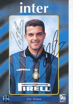 Ze `Elias   Inter Mailand   Fußball Autogrammkarte original signiert 