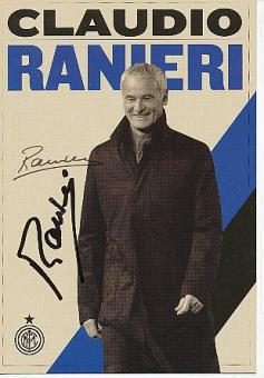 Claudio Ranieri  Inter Mailand  Fußball Autogrammkarte original signiert 