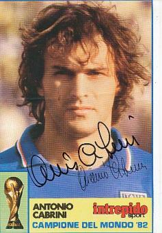 Antonio Cabrini  Weltmeister WM 1982   Italien Fußball Autogrammkarte original signiert 