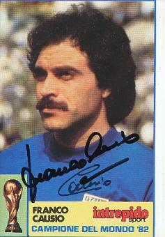Franco Causio  Weltmeister WM 1982   Italien Fußball Autogrammkarte original signiert 