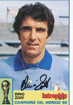Dino Zoff  Weltmeister WM 1982   Italien Fußball Autogrammkarte original signiert 