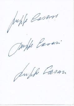 3  x  Giuseppe Casari † 2013 Italien WM 1950  Fußball Autogramm Karte original signiert 