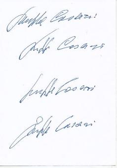 4  x  Giuseppe Casari † 2013 Italien WM 1950  Fußball Autogramm Karte original signiert 