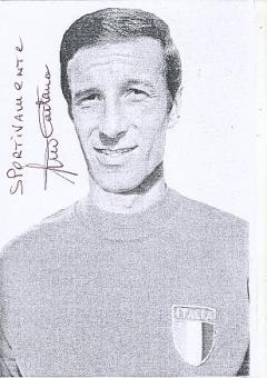 Ernesto Castano † 2023  Italien Europameister  EM 1968  Fußball Autogramm Blatt original signiert 