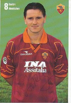 Dmitri Alenichev   AS Rom  Fußball Autogrammkarte  original signiert 