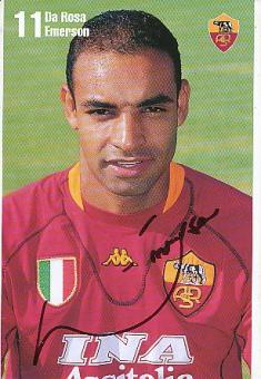 Emerson   AS Rom  Fußball Autogrammkarte  original signiert 