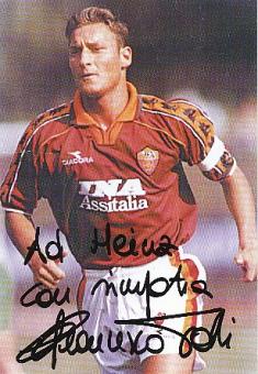 Francesco Totti   AS Rom  Fußball Autogrammkarte  original signiert 