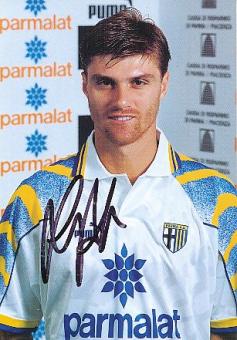 Luigi Apolloni  AC Parma  Fußball Autogrammkarte  original signiert 