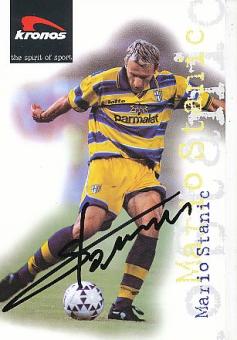 Mario Stanic   AC Parma  Fußball Autogrammkarte  original signiert 