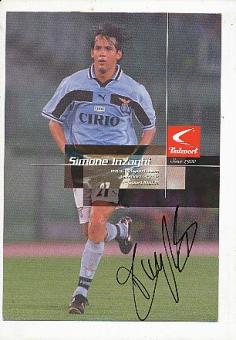 Simone Inzaghi  Lazio Rom  Fußball Autogrammkarte  original signiert 