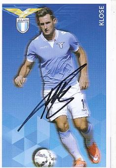 Miroslav Klose   Lazio Rom  Fußball Autogrammkarte  original signiert 