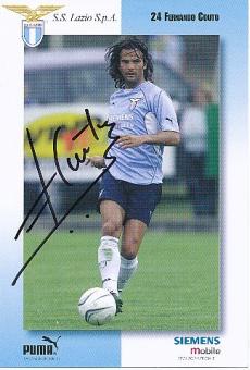 Fernando Couto   Lazio Rom  Fußball Autogrammkarte  original signiert 