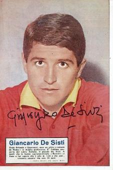 Giancarlo De Sisti   Italien Europameister EM 1968  Fußball  Autogramm Foto  original signiert 