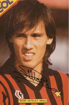Mark Hateley  AC Mailand  Fußball  Autogramm Foto  original signiert 