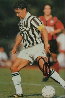 Roberto Baggio  Juventus Turin  Fußball  Autogramm Foto  original signiert 