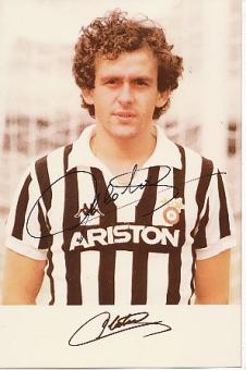 Michel Platini  Juventus Turin  Fußball  Autogramm Foto  original signiert 