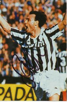 Salvatore „Toto“ Schillaci   Juventus Turin  Fußball  Autogramm Foto  original signiert 