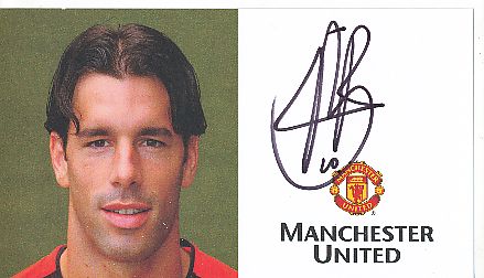 Ruud van Nistelrooy   Manchester United   Fußball Autogrammkarte original signiert 