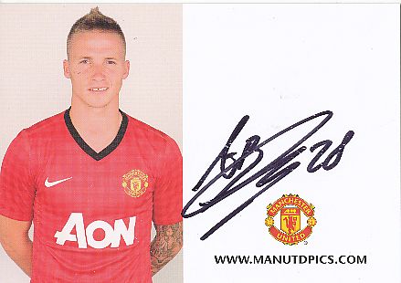 Alexander Büttner   Manchester United   Fußball Autogrammkarte original signiert 