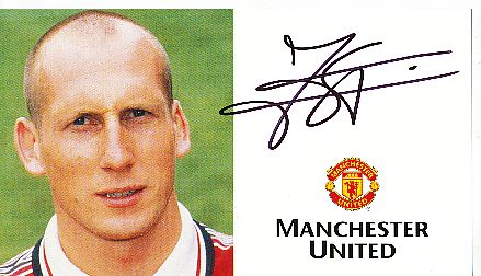 Jaap Stam   Manchester United   Fußball Autogrammkarte original signiert 