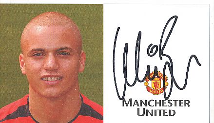 Wes Brown   Manchester United   Fußball Autogrammkarte original signiert 