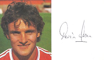 Kevin Moran   Manchester United   Fußball Autogrammkarte original signiert 