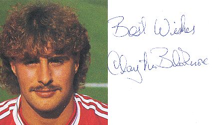 Clayton Blackmore  Manchester United   Fußball Autogrammkarte original signiert 