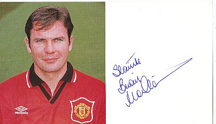 Brian McClair  Manchester United   Fußball Autogrammkarte original signiert 