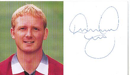 David May  Manchester United   Fußball Autogrammkarte original signiert 