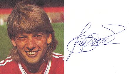 Jesper Olsen   Manchester United   Fußball Autogrammkarte original signiert 